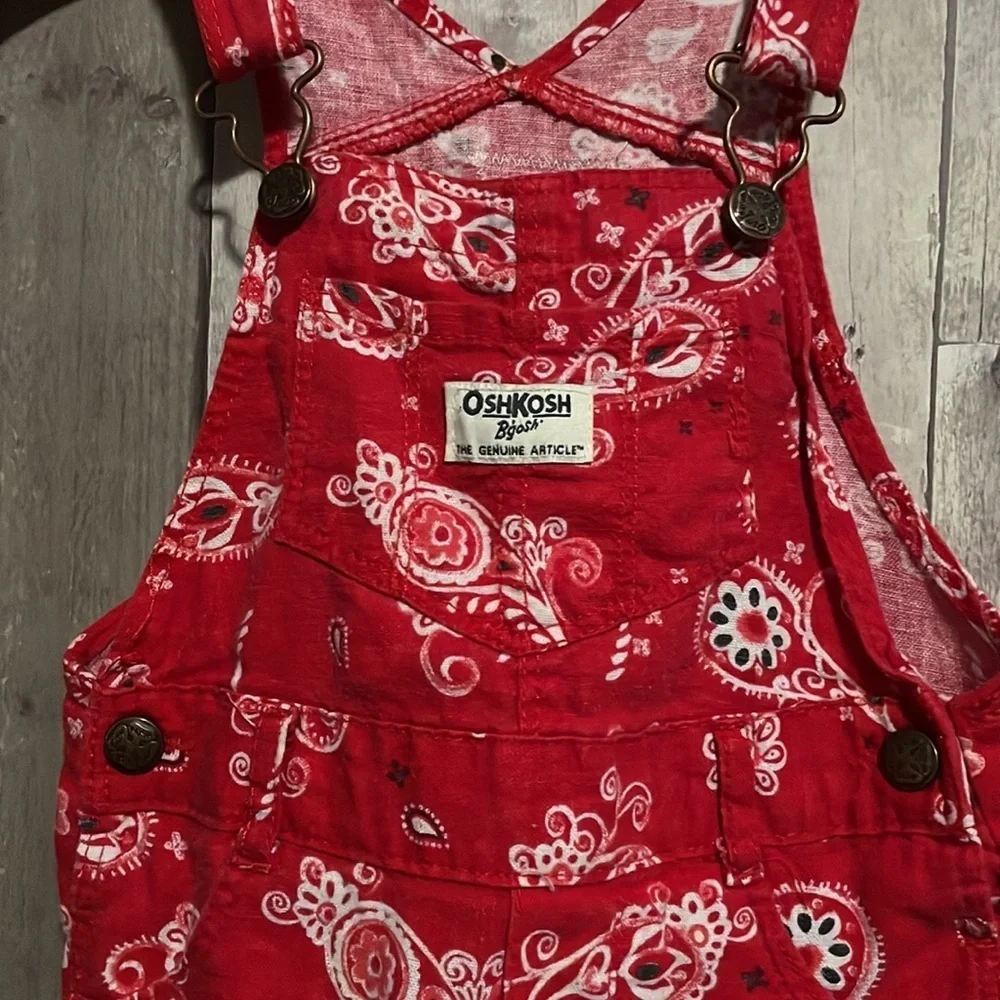 Oshkosh B’gosh Bandana Print Shortalls